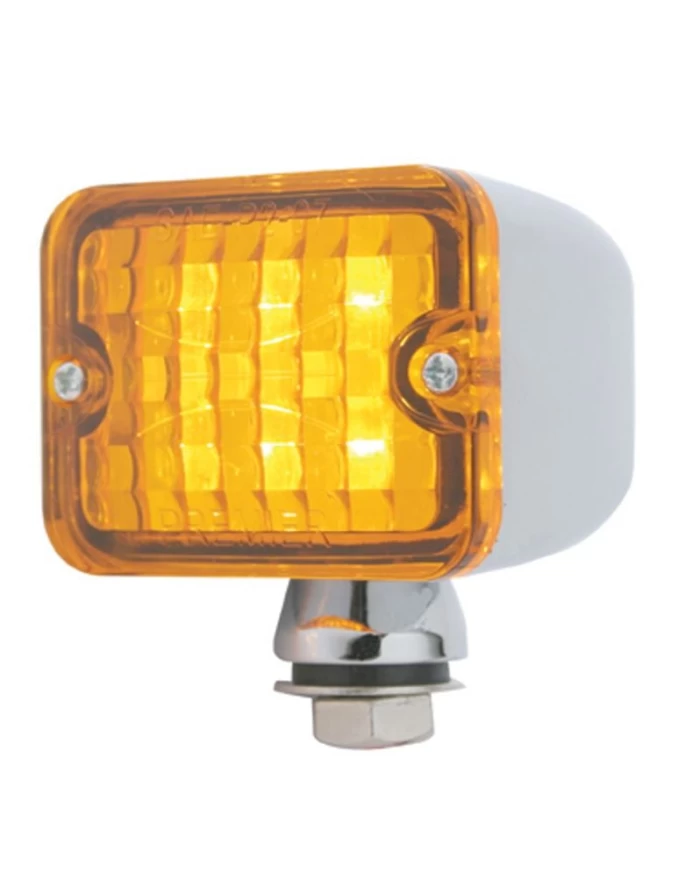 (CARD) 6 AMBER LED MEDIUM ROD LIGHT - AMBER LENS