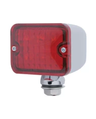 (CARD) 6 RED LED MEDIUM ROD LIGHT - RED LENS
