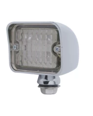 (CARD) 6 RED LED LARGE ROD LIGHT - CLEAR LENS