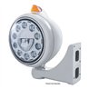 UP31494-Chrome Guide 682-C Headlight 11 LED Bulb & Original Style LED Signal - Amber Lens