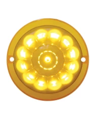 (CARD) ROUND CAB LIGHT W/ 13 AMBER LED WATERMELON TRUCK-LIGHT LENS - AMBER LENS (CARD) ROUND CAB LIGHT W/ 13 AMBER LED WATERMELON TRUCK-LIGHT LENS - AMBER LENS
