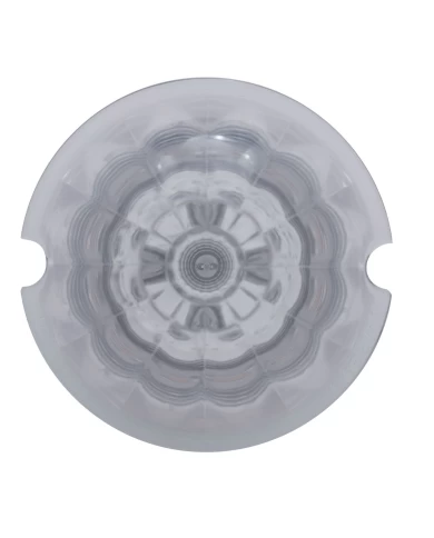 (CARD) ROUND REFLECTOR CAB LIGHT W/ 17 AMBER LED WATERMELON LENS - CLEAR LENS (CARD) ROUND REFLECTOR CAB LIGHT W/ 17 AMBER LED WATERMELON LENS - CLEAR LENS