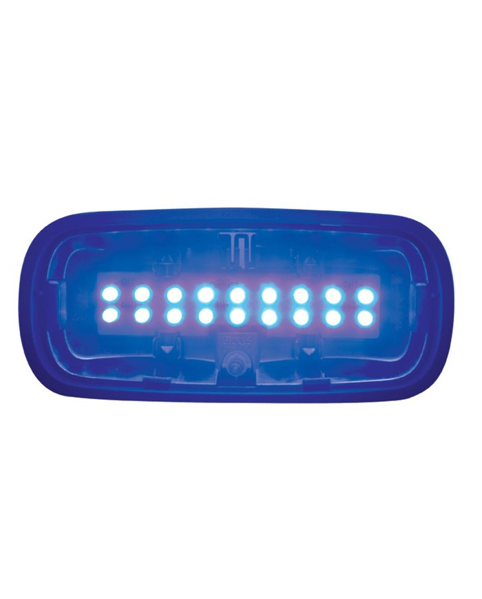 (CARD) 18 BLUE LED PETERBILT CENTER DOME LIGHT