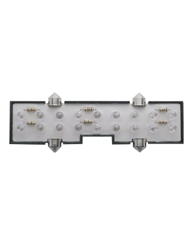 (CARD) 18 RED LED PETERBILT CENTER DOME LIGHT (CARD) 18 RED LED PETERBILT CENTER DOME LIGHT