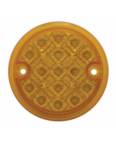 (BULK) 15 AMBER LED 3" SINGLE FACE LIGHT W/ REFLECTOR - AMBER LENS (BULK) 15 AMBER LED 3" SINGLE FACE LIGHT W/ REFLECTOR - AMBER LENS