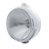 UP31530-Stainless Steel Guide 682-C Style Headlight H4 & LED Turn Signal - Clear Lens