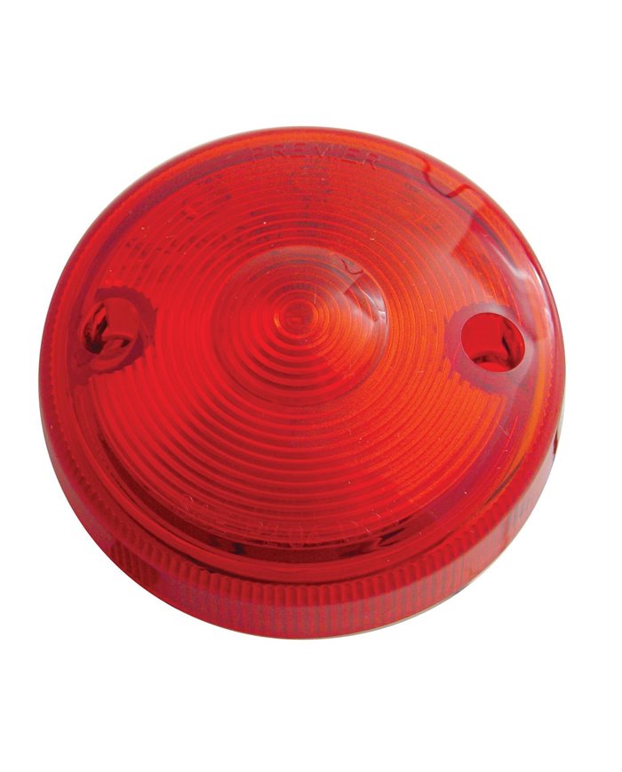 (CARD) 15 RED LED 3" DUAL FUNCTION SINGLE FACE LIGHT/ LIGHT ONLY - RED LENS