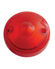 (CARD) 15 RED LED 3" DUAL FUNCTION SINGLE FACE LIGHT/ LIGHT ONLY - RED LENS