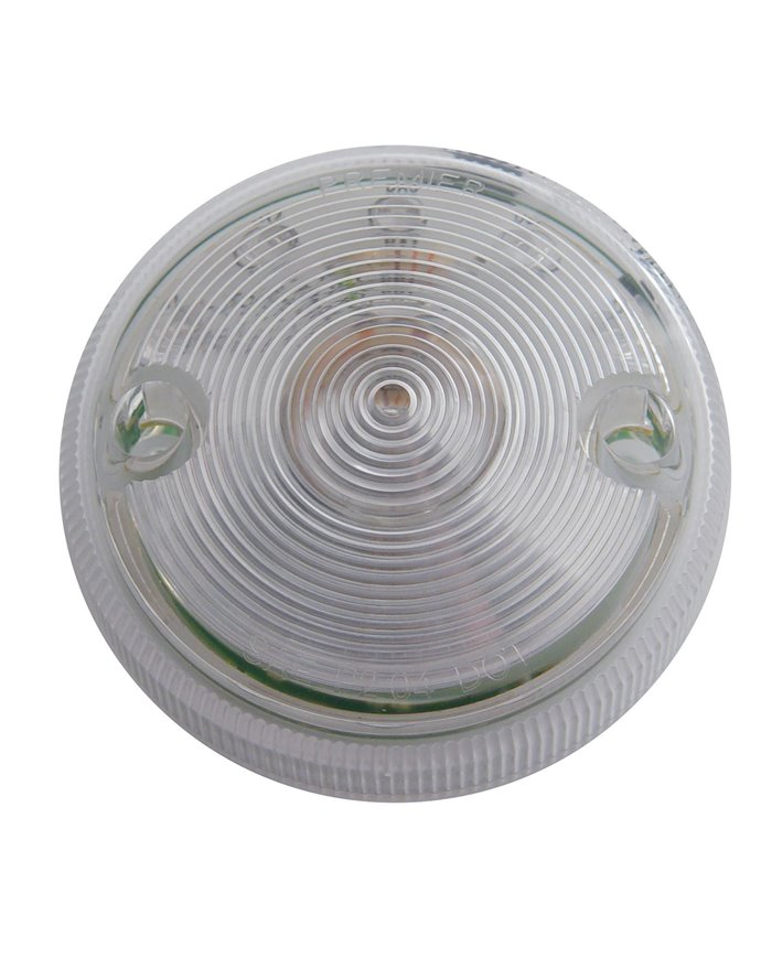 (CARD) 15 RED LED 3" DUAL FUNCTION SINGLE FACE LIGHT/ LIGHT ONLY - CLEAR LENS