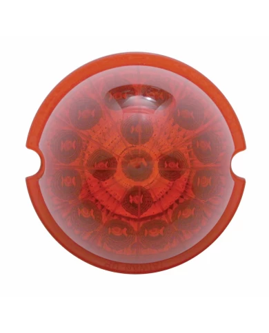 (CARD) 17 RED LED CAB LIGHT W/ REFLECTOR CLEAR LENS - RED LENS (CARD) 17 RED LED CAB LIGHT W/ REFLECTOR CLEAR LENS - RED LENS
