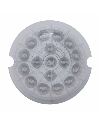 (CARD) 17 RED LED CAB LIGHT W/ REFLECTOR CLEAR LENS - CLEAR LENS (CARD) 17 RED LED CAB LIGHT W/ REFLECTOR CLEAR LENS - CLEAR LENS