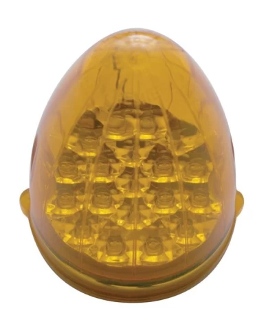 (CARD) 19 AMBER LED GRAKON 1000 CLEAR LENS REFLECTOR CAB LIGHT - AMBER LENS (CARD) 19 AMBER LED GRAKON 1000 CLEAR LENS REFLECTOR CAB LIGHT - AMBER LENS