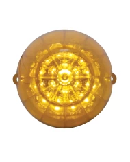 (CARD) 19 AMBER LED GRAKON 1000 CLEAR LENS REFLECTOR CAB LIGHT - AMBER LENS