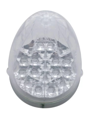 (CARD) 19 AMBER LED GRAKON 1000 CLEAR LENS REFLECTOR CAB LIGHT - CLEAR LENS (CARD) 19 AMBER LED GRAKON 1000 CLEAR LENS REFLECTOR CAB LIGHT - CLEAR LENS