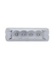 (CARD) 4 RED LED RECTANGULAR REFLECTOR LIGHT - CLEAR LENS (CARD) 4 RED LED RECTANGULAR REFLECTOR LIGHT - CLEAR LENS