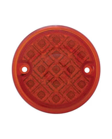 (BULK) 15 RED LED 3" DUAL FUNCTION SINGLE FACE LIGHT / LIGHT ONLY - RED LENS (BULK) 15 RED LED 3" DUAL FUNCTION SINGLE FACE LIGHT / LIGHT ONLY - RED LENS