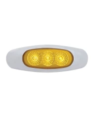 (BULK) 3 AMBER LED REFLECTOR MARKER LIGHT - AMBER LENS (BULK) 3 AMBER LED REFLECTOR MARKER LIGHT - AMBER LENS