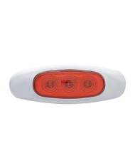 (BULK) 3 RED LED REFLECTOR MARKER LIGHT - RED LENS (BULK) 3 RED LED REFLECTOR MARKER LIGHT - RED LENS