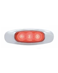 (BULK) 3 RED LED REFLECTOR MARKER LIGHT - RED LENS (BULK) 3 RED LED REFLECTOR MARKER LIGHT - RED LENS