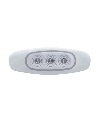 (BULK) 3 RED LED REFLECTOR MARKER LIGHT - CLEAR LENS (BULK) 3 RED LED REFLECTOR MARKER LIGHT - CLEAR LENS