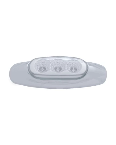 (BULK) 3 RED LED REFLECTOR MARKER LIGHT - CLEAR LENS (BULK) 3 RED LED REFLECTOR MARKER LIGHT - CLEAR LENS
