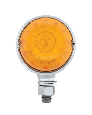(CARD) 17 AMBER LED WATERMELON SINGLE FACE LIGHT - AMBER LENS (CARD) 17 AMBER LED WATERMELON SINGLE FACE LIGHT - AMBER LENS