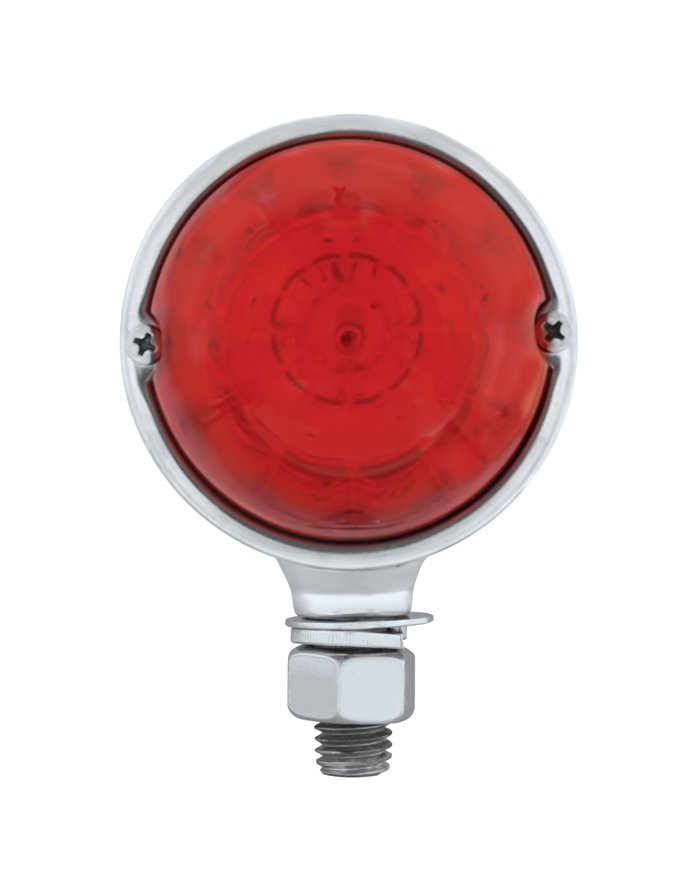 (CARD) 17 RED LED WATERMELON SINGLE FACE LIGHT - RED LENS (CARD) 17 RED LED WATERMELON SINGLE FACE LIGHT - RED LENS