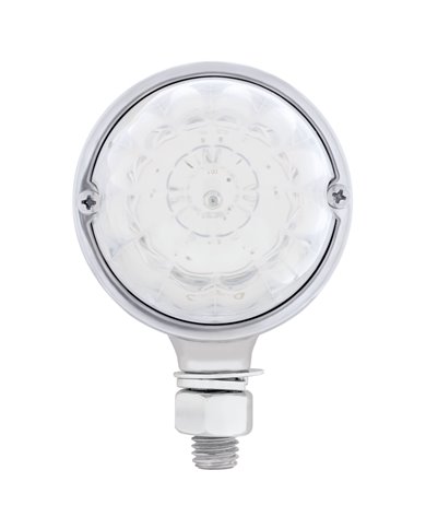 (CARD) 17 AMBER LED WATERMELON SINGLE FACE LIGHT - CLEAR LENS (CARD) 17 AMBER LED WATERMELON SINGLE FACE LIGHT - CLEAR LENS