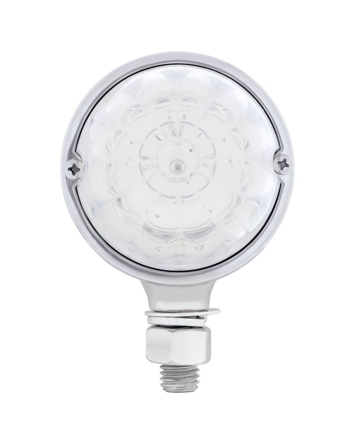 (CARD) 17 AMBER LED WATERMELON SINGLE FACE LIGHT - CLEAR LENS (CARD) 17 AMBER LED WATERMELON SINGLE FACE LIGHT - CLEAR LENS