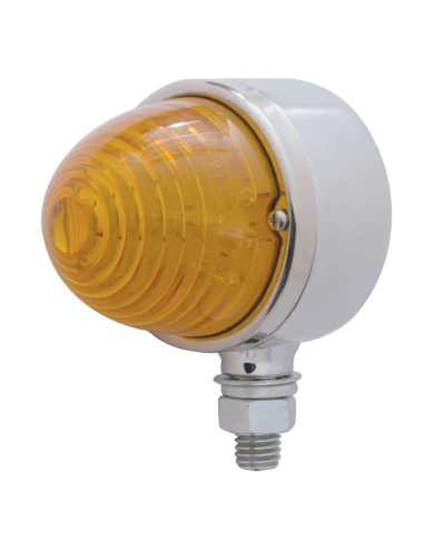 (CARD) 17 AMBER LED BEEHIVES SINGLE FACE LIGHT - AMBER LENS (CARD) 17 AMBER LED BEEHIVES SINGLE FACE LIGHT - AMBER LENS