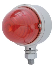 (CARD) 17 RED LED BEEHIVES SINGLE FACE LIGHT - RED LENS (CARD) 17 RED LED BEEHIVES SINGLE FACE LIGHT - RED LENS