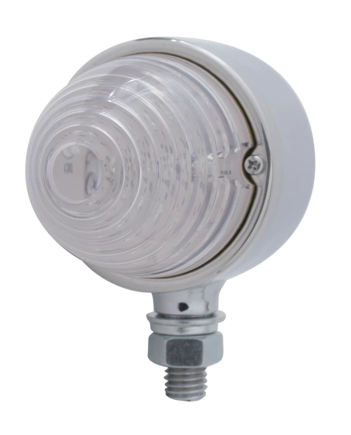 (CARD) 17 AMBER LED BEEHIVES SINGLE FACE LIGHT - CLEAR LENS (CARD) 17 AMBER LED BEEHIVES SINGLE FACE LIGHT - CLEAR LENS