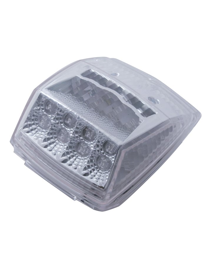 (CARD) 17 AMBER LED SQUARE REFLECTOR CAB LIGHT - CLEAR LENS (CARD) 17 AMBER LED SQUARE REFLECTOR CAB LIGHT - CLEAR LENS