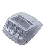 (CARD) 17 AMBER LED SQUARE REFLECTOR CAB LIGHT - CLEAR LENS (CARD) 17 AMBER LED SQUARE REFLECTOR CAB LIGHT - CLEAR LENS