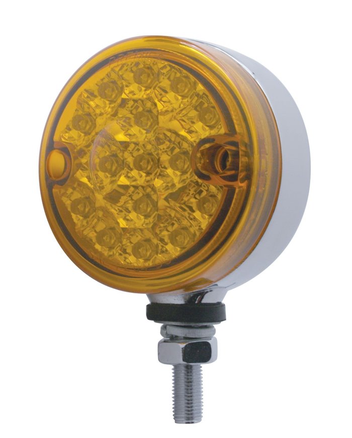 (CARD) 15 AMBER LED 3" REFLECTOR DUAL FUNCTION SINGLE FACE LIGHT- AMBER LENS (CARD) 15 AMBER LED 3" REFLECTOR DUAL FUNCTION SINGLE FACE LIGHT- AMBER LENS