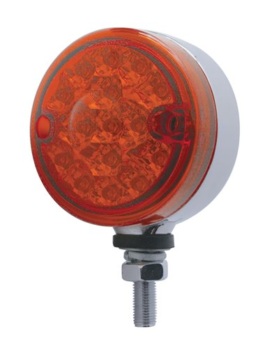 (CARD) 15 RED LED 3" REFLECTOR DUAL FUNCTION SINGLE FACE LIGHT- RED LENS (CARD) 15 RED LED 3" REFLECTOR DUAL FUNCTION SINGLE FACE LIGHT- RED LENS