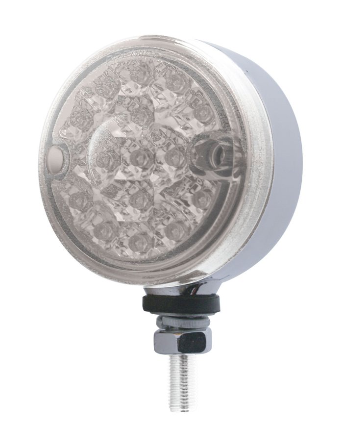 (CARD) 15 AMBER LED 3" REFLECTOR DUAL FUNCTION SINGLE FACE LIGHT- CLEAR LENS (CARD) 15 AMBER LED 3" REFLECTOR DUAL FUNCTION SINGLE FACE LIGHT- CLEAR LENS