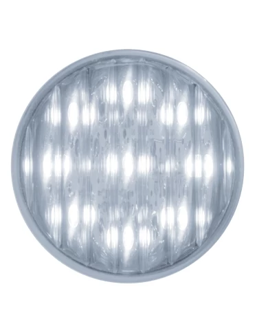(CARD) 9 WHITE LED 2" ROUND FLAT AUXILIARY/ACCESSORY LIGHT - CHROME LENS (CARD) 9 WHITE LED 2" ROUND FLAT AUXILIARY/ACCESSORY LIGHT - CHROME LENS