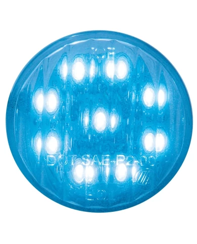 (CARD) 9 BLUE LED 2" AUXILIARY/UTILITY LIGHT - CLEAR LENS (CARD) 9 BLUE LED 2" AUXILIARY/UTILITY LIGHT - CLEAR LENS