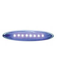 (CARD) CHROME 8 LED 4" STRIP LIGHT - BLUE (CARD) CHROME 8 LED 4" STRIP LIGHT - BLUE