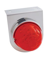 (BULK) S.S. LIGHT BRACKET W/ 1 LARGE WATERMELON DUAL FUNCTION 17 AMBER LED LIGHT - CLEAR LENS (BULK) S.S. LIGHT BRACKET W/ 1 LARGE WATERMELON DUAL FUNCTION 17 AMBER LED LIGHT - CLEAR LENS