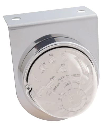 (BULK) S.S. LIGHT BRACKET W/ 1 LARGE WATERMELON DUAL FUNCTION 17 RED LED LIGHT - CLEAR LENS (BULK) S.S. LIGHT BRACKET W/ 1 LARGE WATERMELON DUAL FUNCTION 17 RED LED LIGHT - CLEAR LENS