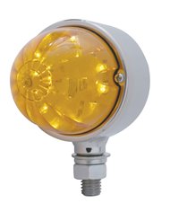 (CARD) 17 AMBER LED WATERMELON DUAL FUNCTION AUXILIARY/CAB LIGHT - AMBER LENS