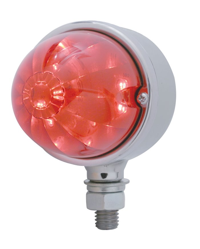 (CARD) 17 RED LED WATERMELON DUAL FUNCTION AUXILIARY/CAB LIGHT - RED LENS