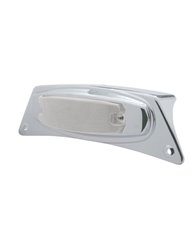(CARD) CHROME FENDER LIGHT W/ 12 AMBER LED RECTANGULAR MARKER LIGHT - CLEAR LENS (CARD) CHROME FENDER LIGHT W/ 12 AMBER LED RECTANGULAR MARKER LIGHT - CLEAR LENS