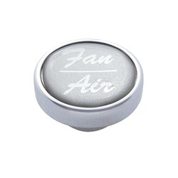 UP23254-"Fan/Air" Dash Knob - Silver Glossy Sticker