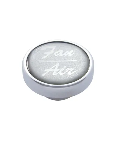 UP23254-"Fan/Air" Dash Knob - Silver Glossy Sticker