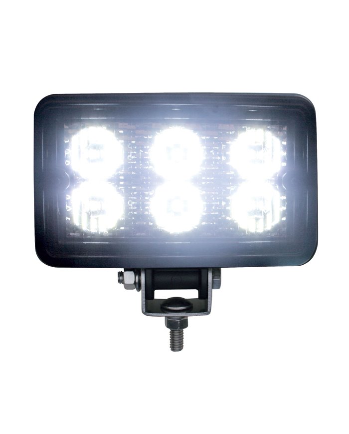 (CARD) 6 HIGH POWER 1 WATT LED RECTANGULAR WORKING LIGHT (CARD) 6 HIGH POWER 1 WATT LED RECTANGULAR WORKING LIGHT