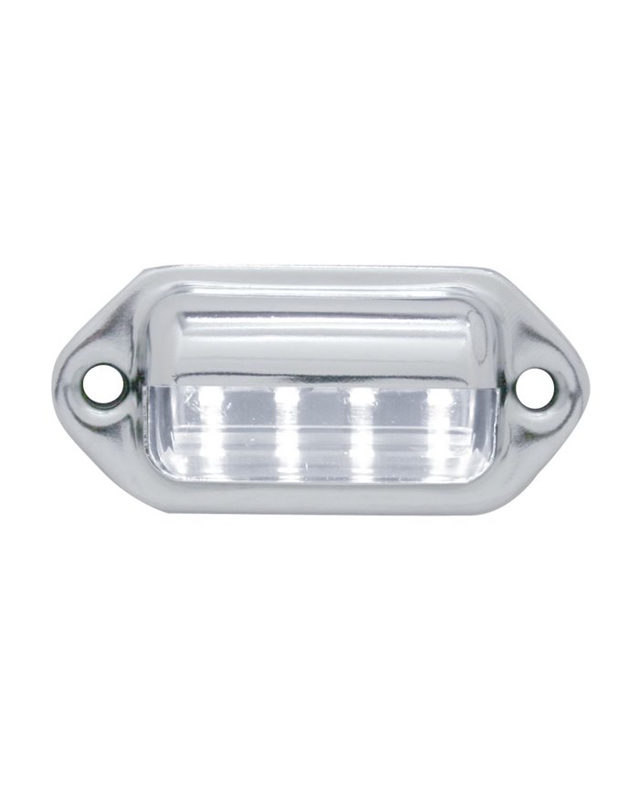 (CARD) CHROME 4 WHITE LED UTILITY/LICENSE LIGHT