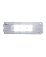 (CARD) 12 WHITE LED RECTANGULAR AUXILIARY/UTILITY LIGHT - CLEAR LENS (CARD) 12 WHITE LED RECTANGULAR AUXILIARY/UTILITY LIGHT - CLEAR LENS